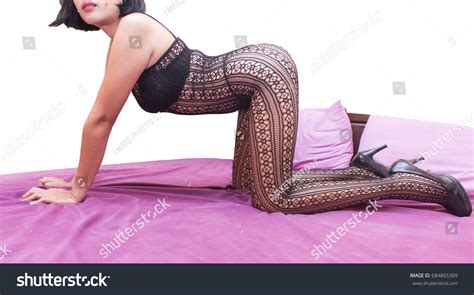 Sexy Asian Girl Sexy Black Lingerie Stock Photo Shutterstock