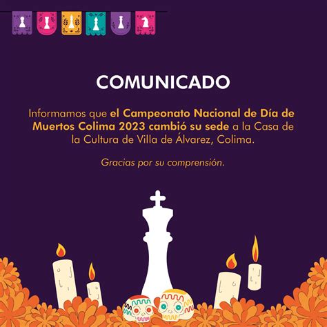 Aviso Importante. Cambio de sede para el Campeonato Nacional de Día de