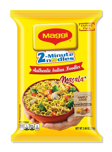 Buy Maggi Masala 2 Minute Noodles India Snack Largest Pack 2 46 Ounce