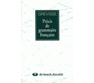 Pr Cis De Grammaire Fran Aise Maurice Grevisse Achat Livre Fnac