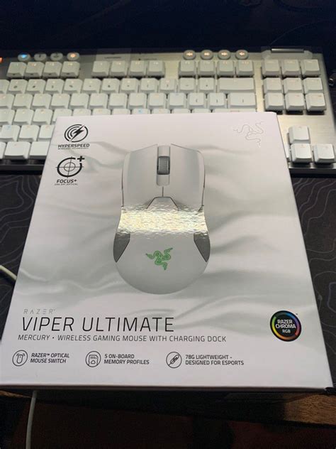 Razer Viper Ultimate White Mercury, Computers & Tech, Parts ...