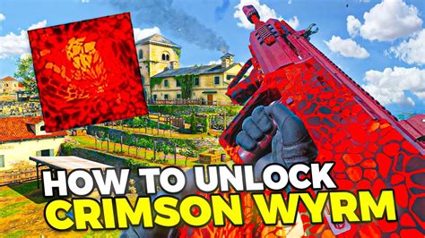 HOW TO UNLOCK THE RARE CRIMSON WYRM CAMO IN MW3 Easter Egg YouTube