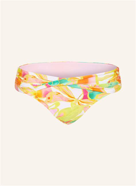 Seafolly Basic Bikini Hose Wonderland In Gelb Rosa