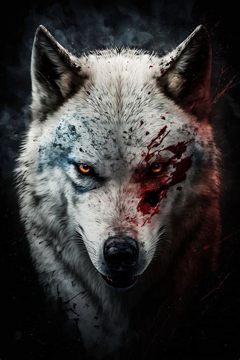 Amazing Animals Bloody White Wolf 1 By Punkerlazar On Deviantart