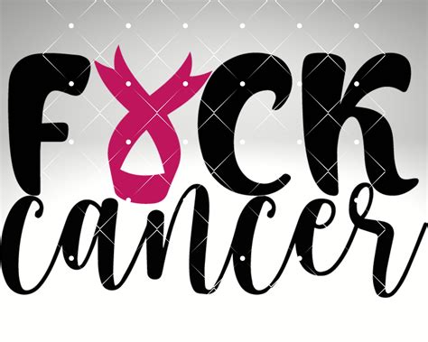Fuck Cancer Breast Cancer SVG Cancer Survivor SVG Fight Cancer SVG Cricut File Etsy
