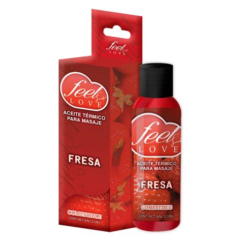 Aceite T Rmico Comestible Sabor Fresa Ml Feel Love Succubuss Sex Shop