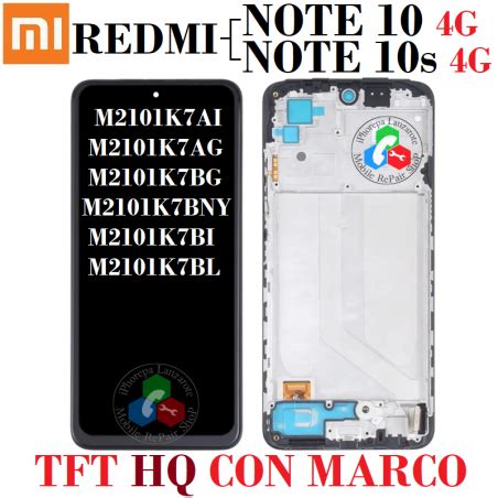 Xiaomi Redmi Note 10 4G M2101K7AI / M2101K7AG / Note 10s M2101K7BG ...