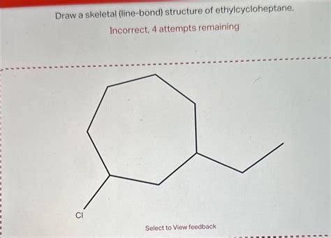 Solved Draw A Skeletal Line Bond Structure Of Chegg