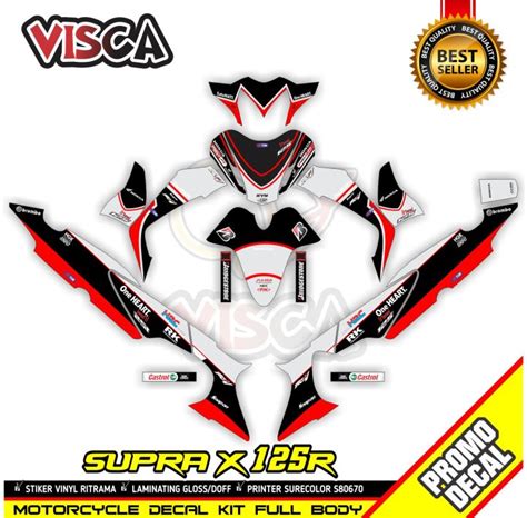 Decal Supra X R Modif Keren Stiker Supra X R Full Body Striping