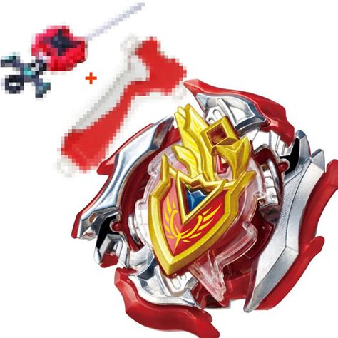 Zet Z Achilles Burst Beyblade STARTER w/ Launcher B 105 With Grip (RED ...