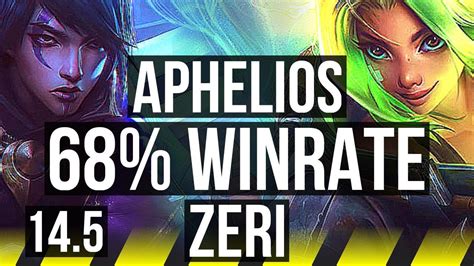 APHELIOS Camille Vs ZERI Alistar ADC 68 Winrate 4 1 5 KR