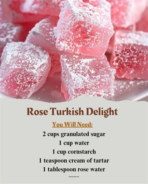 Delicious Rose Turkish Delight