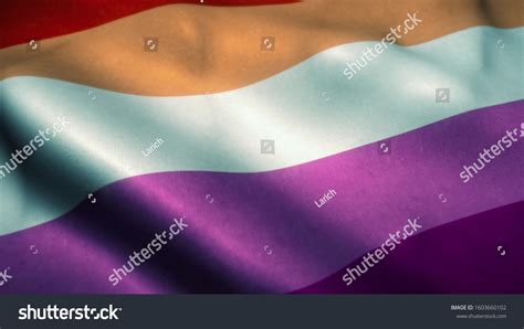 Lesbian Love Pride Flag Rainbow Flag Stock Illustration Shutterstock