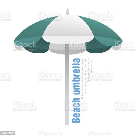 비치 파라솔 흰색 배경에 고립의 그림 우산에 대한 스톡 벡터 아트 및 기타 이미지 우산 0명 갑판 의자 Istock