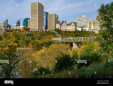 Edmonton Downtown Skyline Stock Photo Alamy