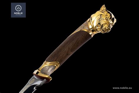 Нож с головой волка на заказ - Интернет-магазин ножей