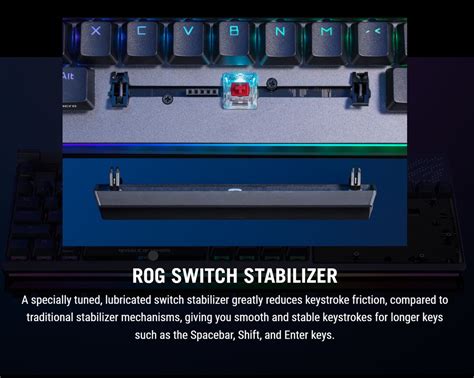 Asus Rog Strix Flare Ii Animate Gaming Keyboard Hz Polling Rate Rog Nx Switch Hot Swappable