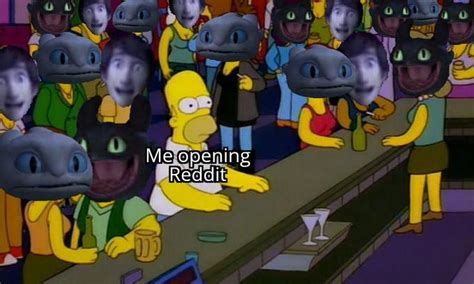 Homer On Reddit Frontpage Homer Simpson In A Lesbian Bar Know Your Meme