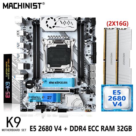 MACHINIST X99 Conjunto de Placa Mãe Kit LGA 2011 3 Xeon E5 2680 CPU