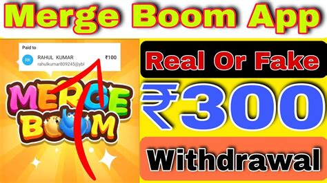 Merge Boom App Real Or Fake Merge Boom Payment Proof Merge Boom App