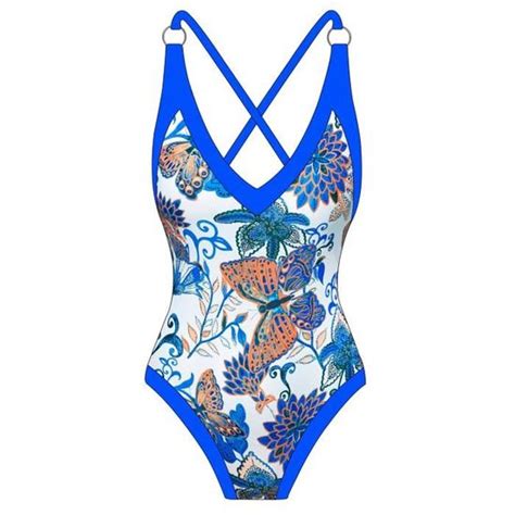 Maillot de Bain femme Nouvelle Mode Bohème élégant Sexy Glamour bikini Bleu 3 Blanc