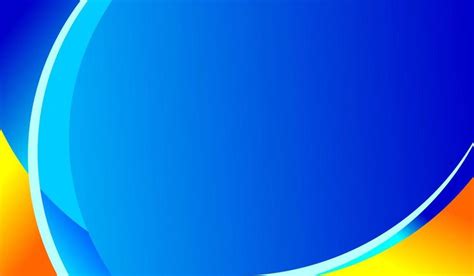 An Abstract Blue And Yellow Background With Curved Lines On The Bottom