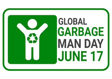 Premium Vector Global Garbage Man Day