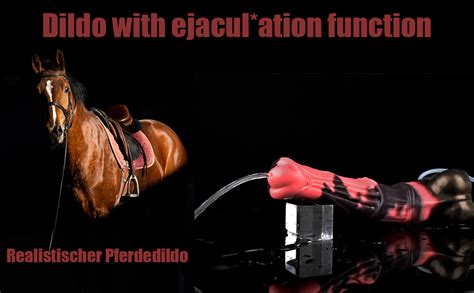 Jomyu Realistischer Tier Pferd Dildo Spritz Dildo Tierdildo Mit Saugnapf Silikon Analdildo Mit