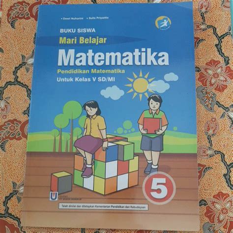 Jual Buku Siswa Mari Belajar Matematika Kelas 5 SD MI Shopee Indonesia