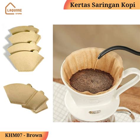 Jual Kertas Saringan Kopi Filter Paper V60 1 2 Cup 100 PCS Shopee