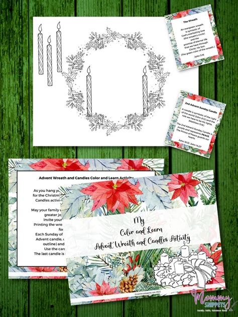 Printable Advent Wreath Activity - Advent Wreath Coloring Page