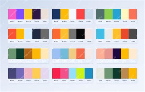 Premium Vector Pastel Pantone Color Guide Palette Cat