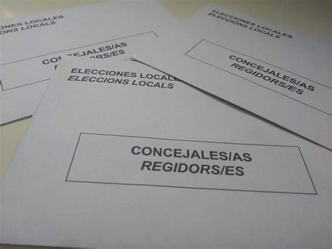 Sobres para las elecciones locales - Jávea.com | Xàbia.com