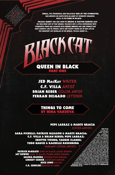 Marvel Comics Black Cat 1 Preview