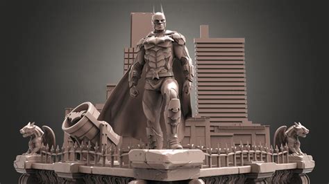 Batman Diorama Modelo De Impresión 3d Stl