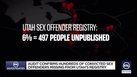 Ksl Investigation Confirms Hundreds Of Convicted Sex Offenders Missing