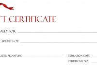 Gift Certificate Template Free Download Best Microsoft Word in ...