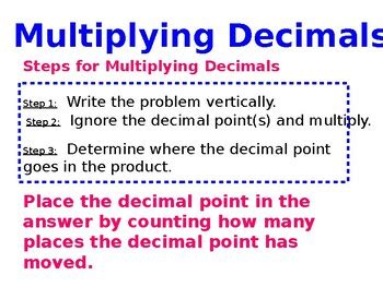 decimal multiplication  teacher judy getahun tpt