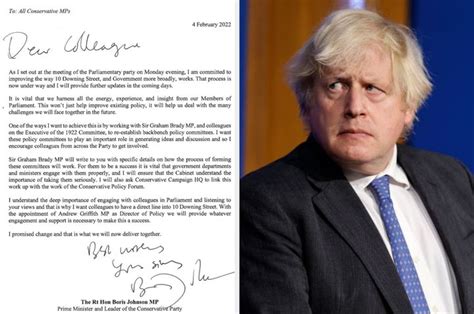 Exclusive Boris Johnson Sends Pleading Email To Furious Tory Mps