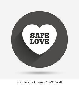 Safe Love Sign Icon Safe Sex Stock Vector Royalty Free Shutterstock