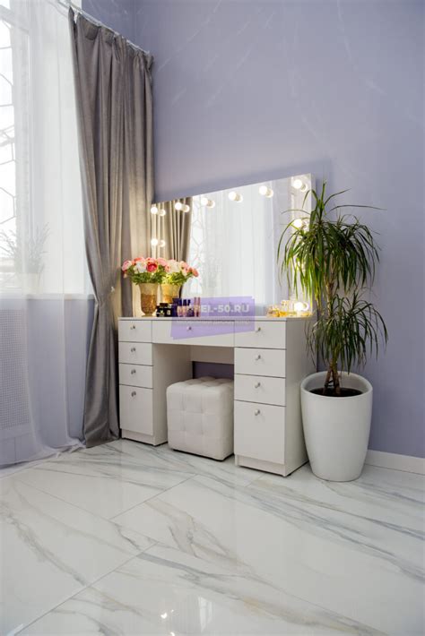 Гримерный стол серия 3 120*80см, зеркало безрамное 120*80: купить в ...