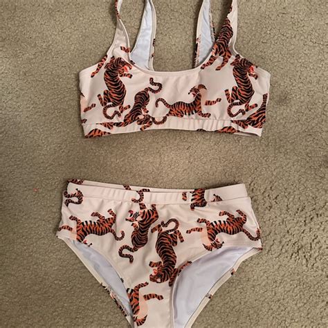 Pink Lily Swim Nwt Tiger Bikini Poshmark