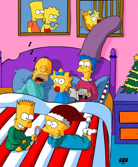 The Simpson Merry X Mas By Jokerfakegkg On Deviantart Bart And Lisa Simpson Maggie Simpson