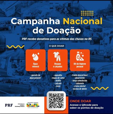 Prf De Catal O Adere Campanha Nacional De Arrecada O De Donativos