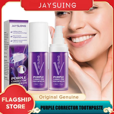 Jaysuing Purple Corrector Toothpaste Teeth Whitening Corrector