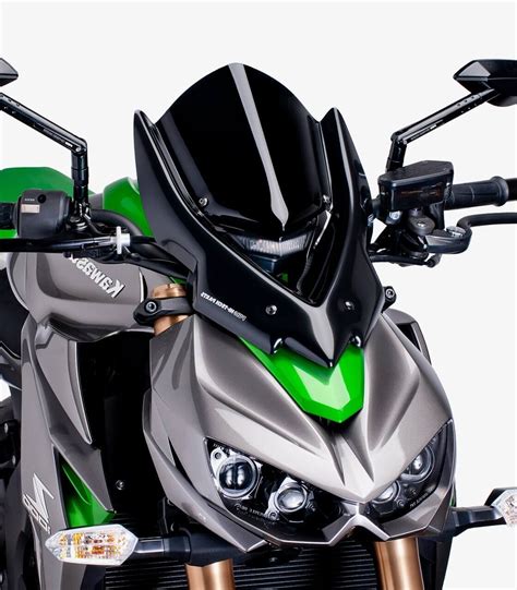 Kawasaki Z R Puig Naked New Generation Touring Black Windshield N