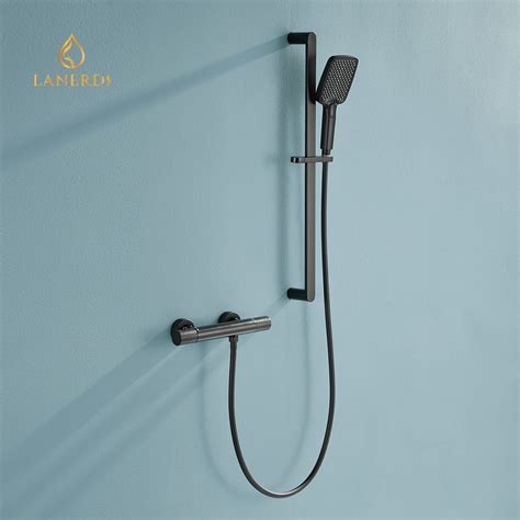 Black Shower Faucet Upc Hot And Cold Water Tap Black Shower Set Thermostatic Shower Mixer Wall