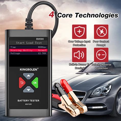 Купить Тестер для аккумулятора Kingbolen BM580. Анализатор аккумулятора ...