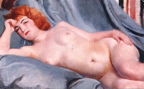 Red Hair In Paintings Naked Red Haired Women Turned Towards The Right