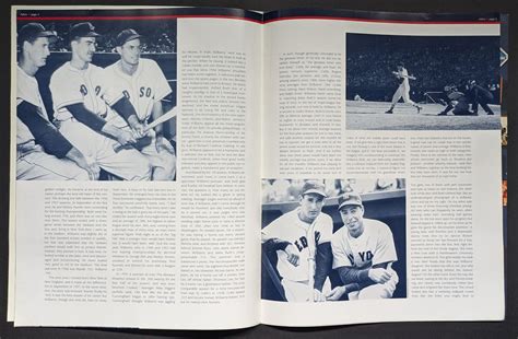 2002 Ted Williams Fenway Park Tribute Large Program Mlb Boston Red Sox